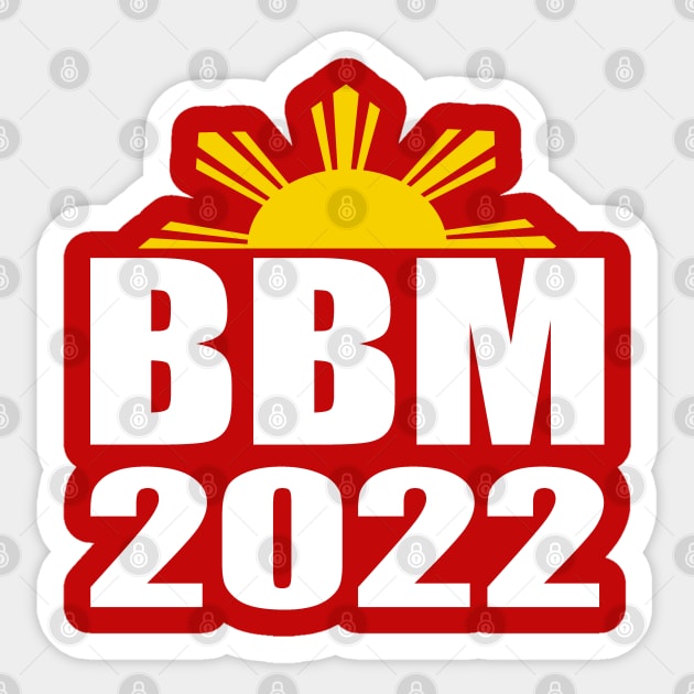 BBM 2022 Bongbong Marcos Sara Philippines Sticker by Jas-Kei Designs